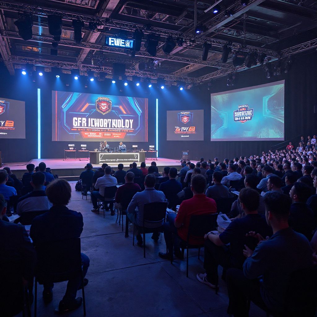 Tournament area during competition